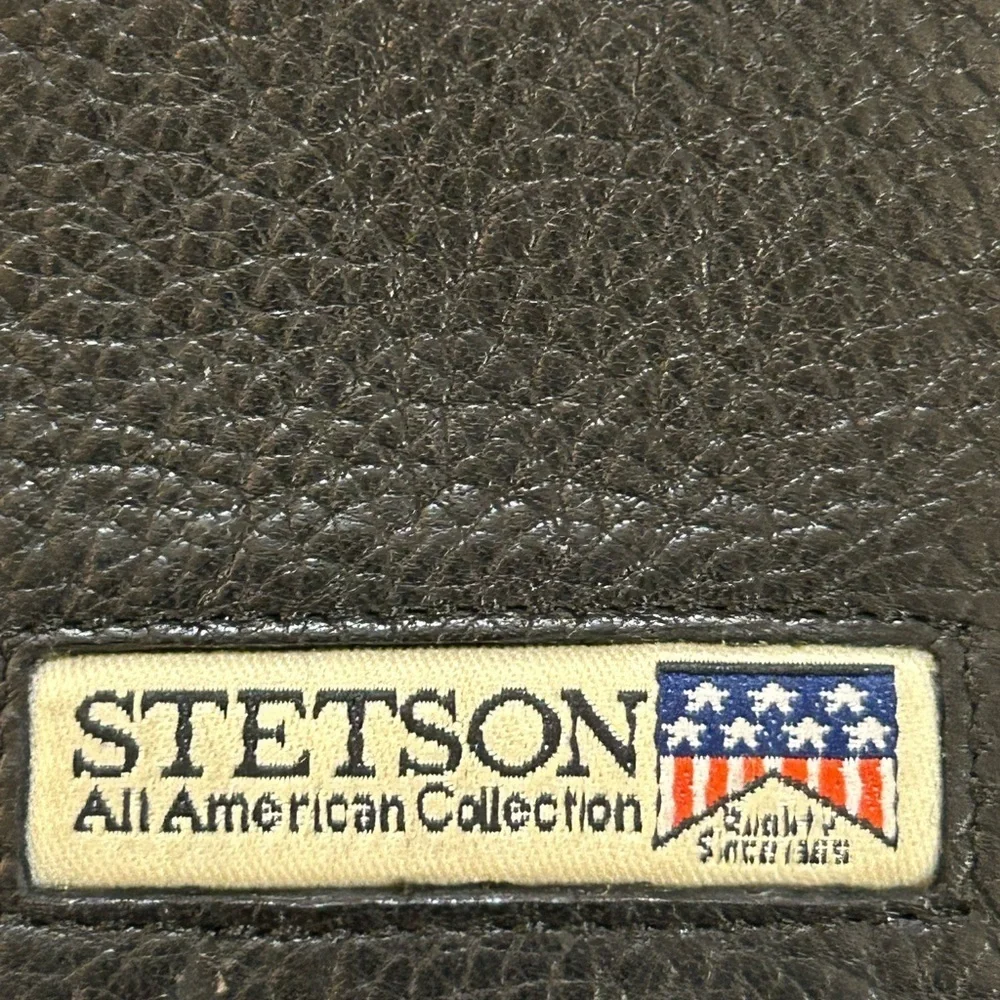 Stetson Black Leather Bi-Fold & Card Holder